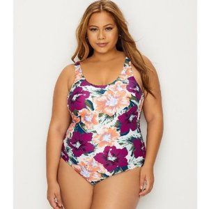 Raisins Curve Visage Patterned One-Piece Swimsuit